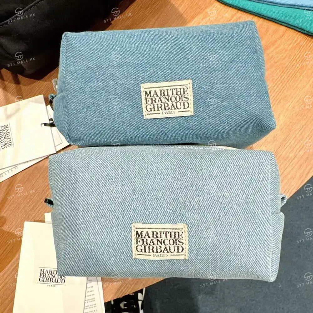 韓國 Marithe Francois Girbaud Classic Logo Denim Pouch【MD199】 一般商品