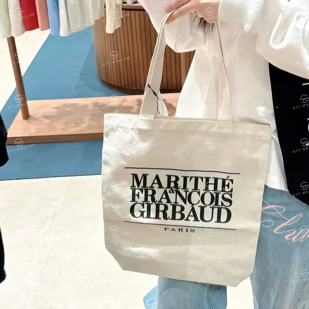 韓國 Marithe Francois Girbaud Classic Logo Eco Bag【MD009】 Natural 一般商品
