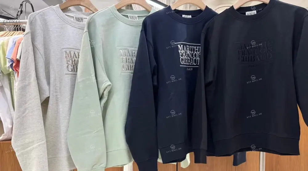 韓國 Marithe Francois Girbaud Classic Logo Embroidery Sweatshirt【MD140】 一般商品