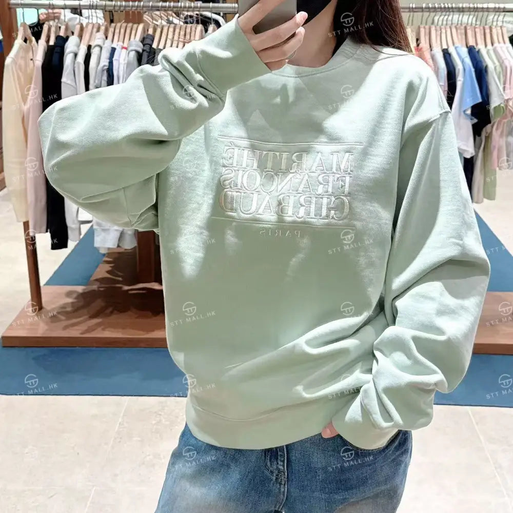 韓國 Marithe Francois Girbaud Classic Logo Embroidery Sweatshirt【MD140】 一般商品