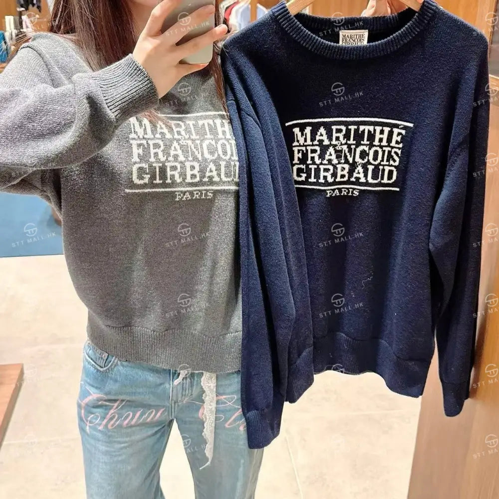韓國 Marithe Francois Girbaud Classic Logo Knit Pullover【MD059】 一般商品