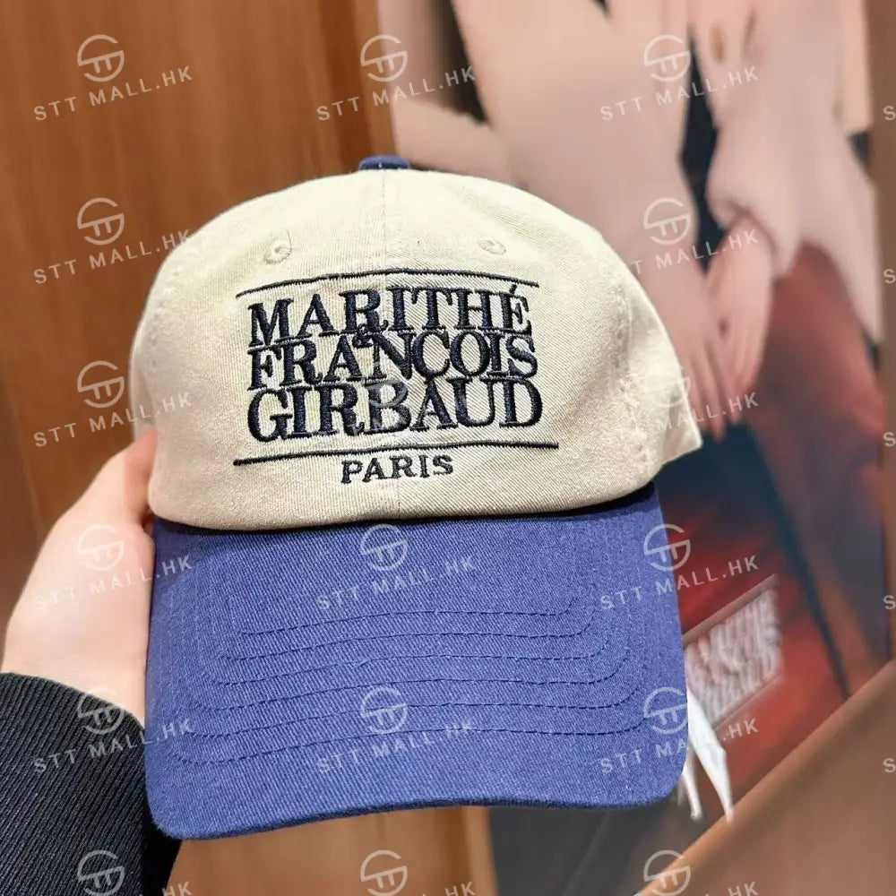 韓國 Marithe Francois Girbaud Classic Logo Panel Color Block Cap【MD093】 Navy 一般商品