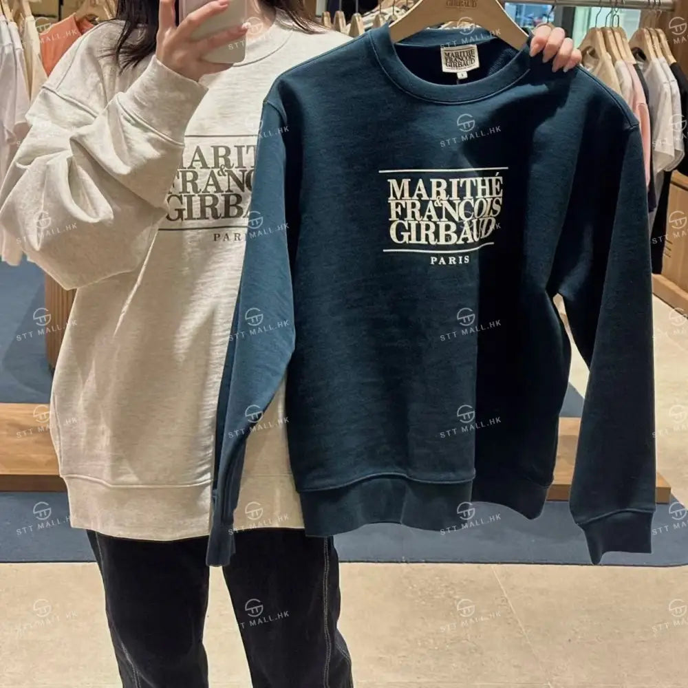韓國 Marithe Francois Girbaud Classic Logo Sweatshirt【MD061】 一般商品