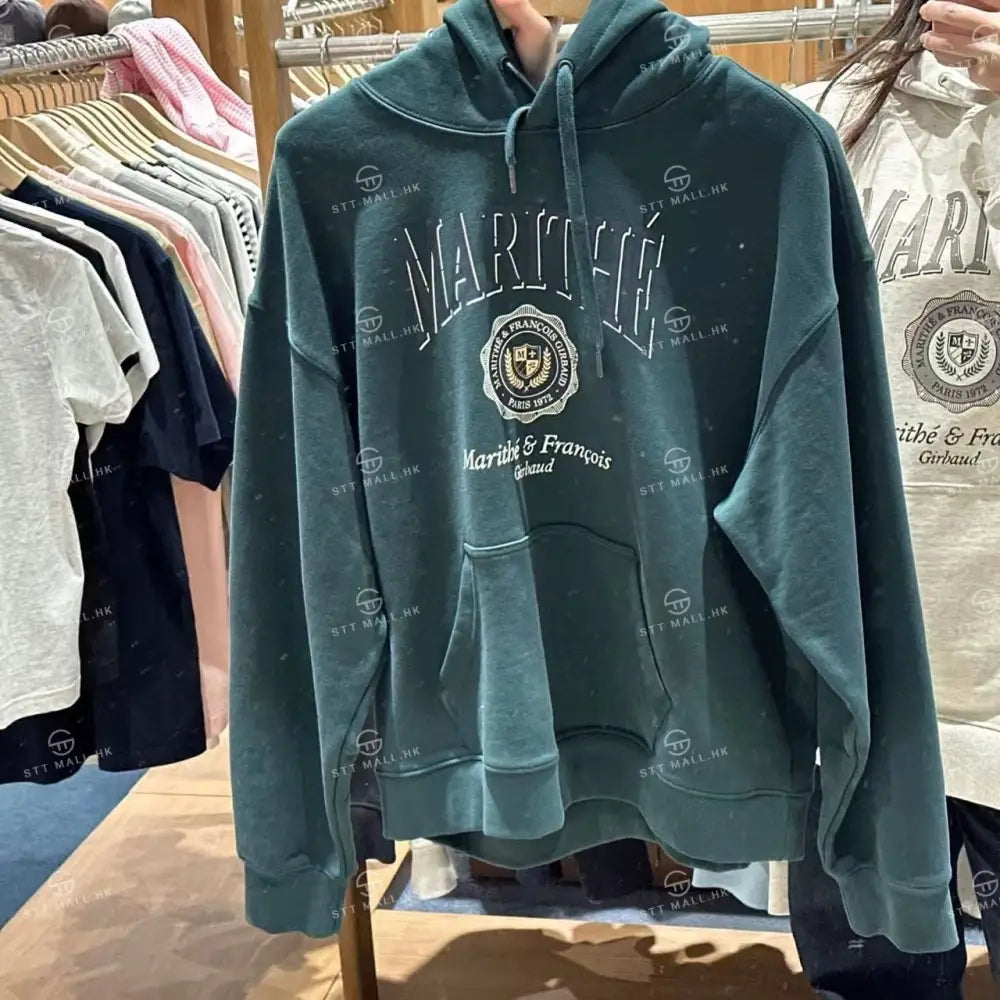 韓國 Marithe Francois Girbaud Crest Crack Logo Oversized Hoodie【MD031】 一般商品