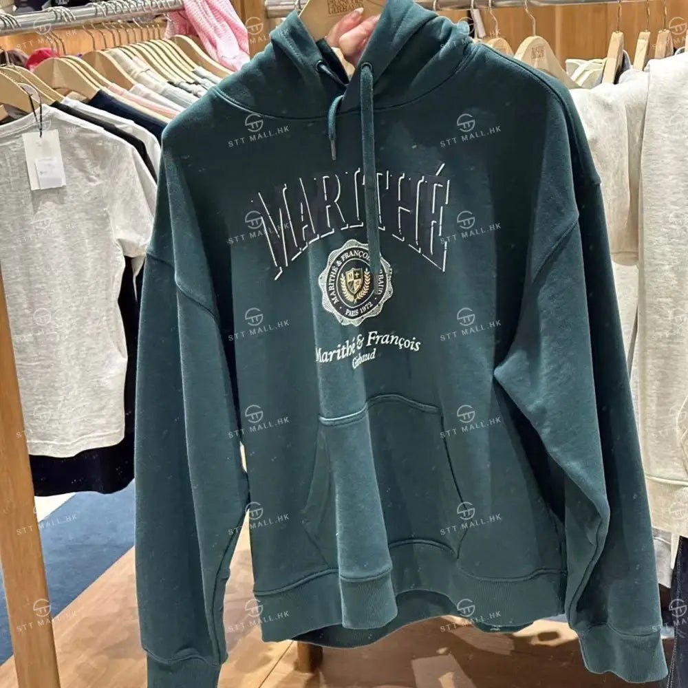 韓國 Marithe Francois Girbaud Crest Crack Logo Oversized Hoodie【MD031】 一般商品
