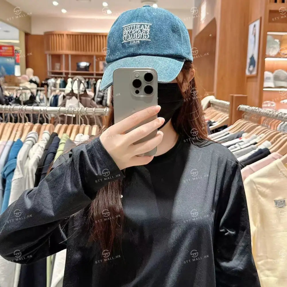 韓國 Marithe Francois Girbaud Denim Washing Small Classic Logo Covered Cap【MD138】 一般商品