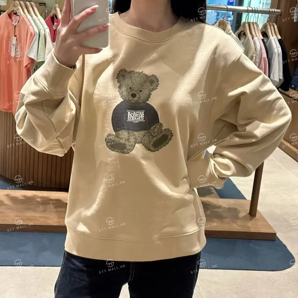 韓國 Marithe Francois Girbaud Doodle Bear Sweatshirt【MD062】 一般商品