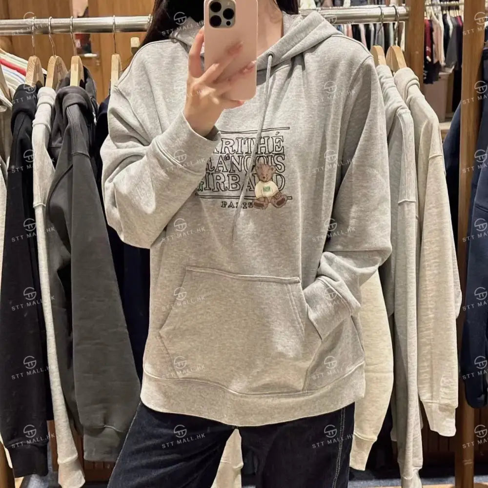 韓國 Marithe Francois Girbaud Doodle Classic Bear Hoodie【MD026】 一般商品