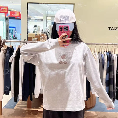 韓國 Marithe Francois Girbaud Doodle Classic Logo Long Sleeve Tee【MD170】