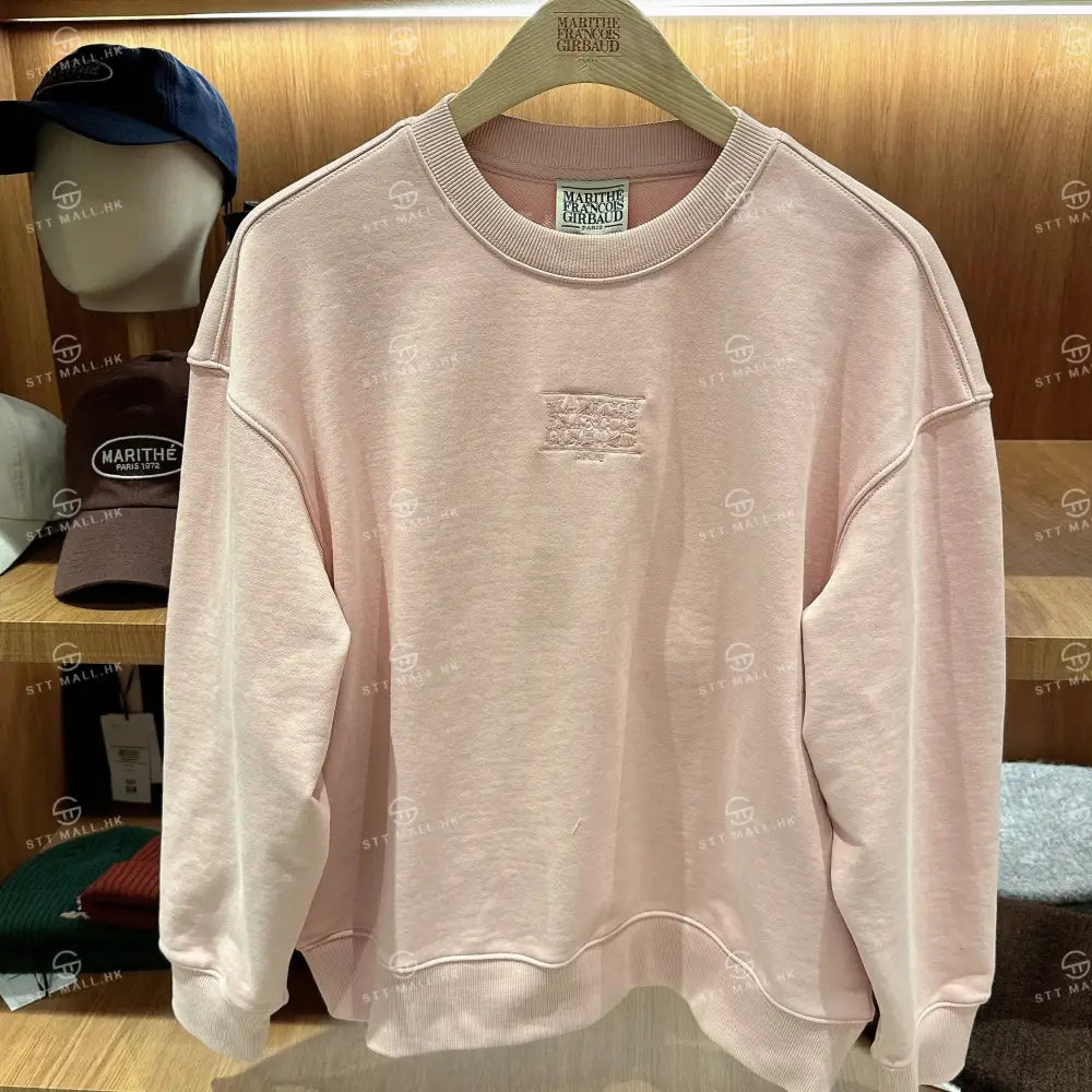 韓國 Marithe Francois Girbaud Drawing Classic Logo Swetshirt【MD121】 Salmon / S 一般商品