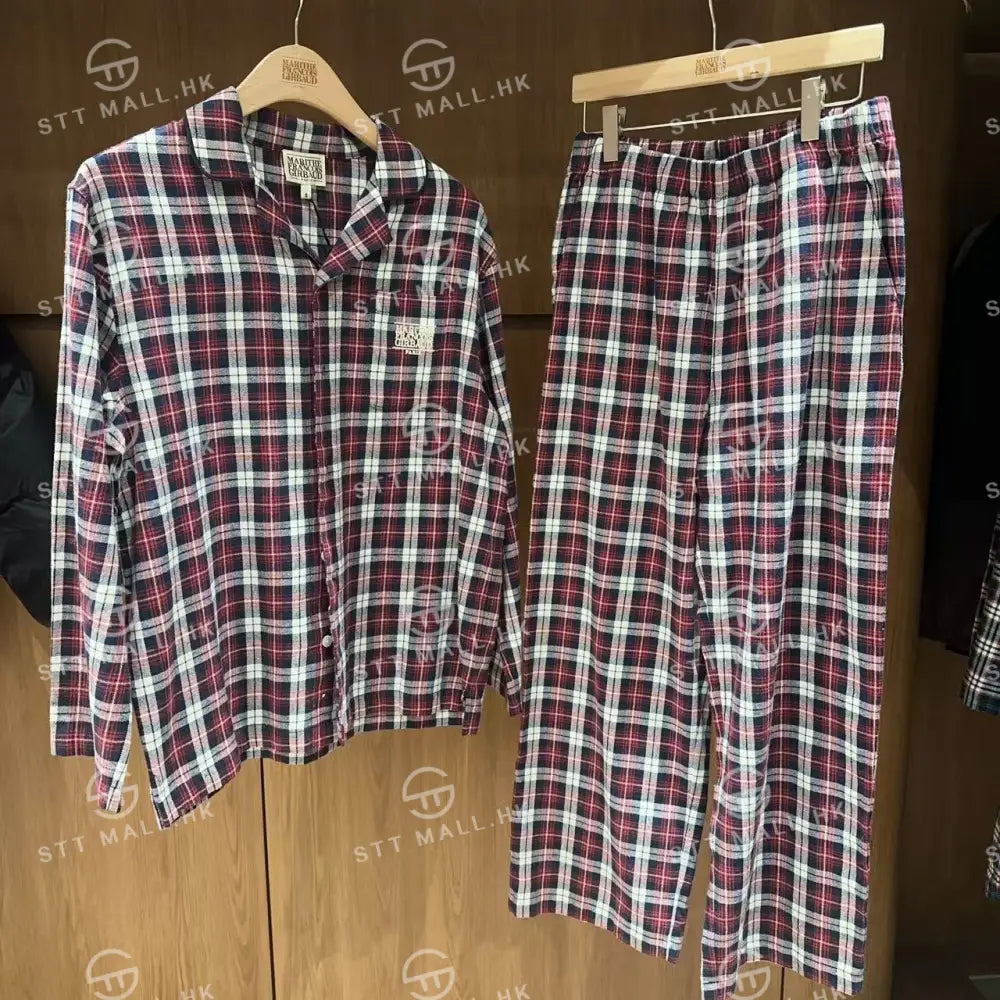 韓國 Marithe Francois Girbaud Holiday Loungewear Set-Up【MD104】 Burgundy / S 一般商品