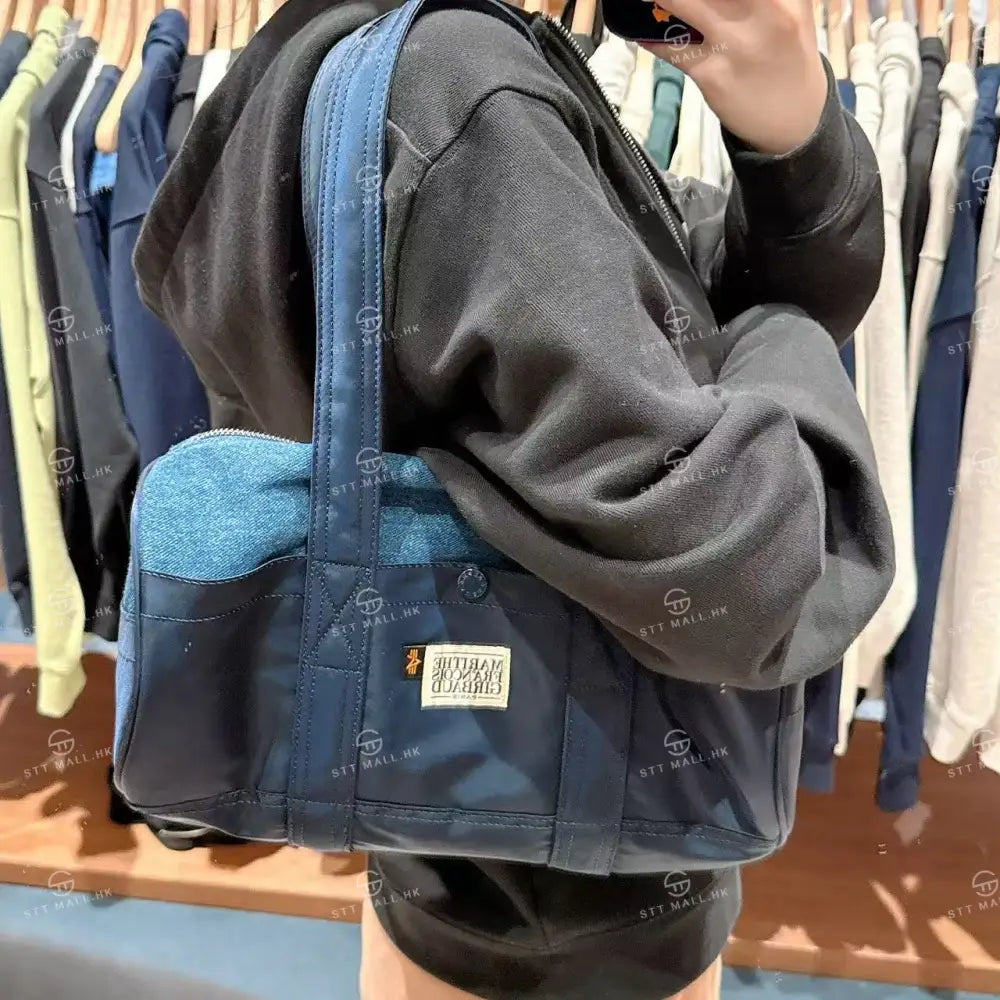 韓國 Marithe Francois Girbaud Industries Classic Logo Nylon Duffle Bag【MD111】 一般商品