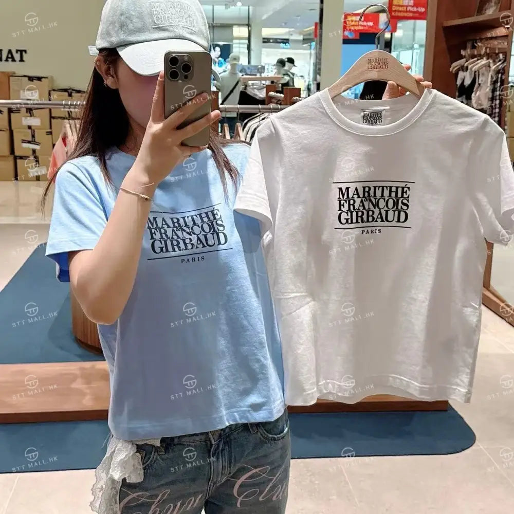 韓國 Marithe Francois Girbaud W Classic Logo Tee【MD046】 一般商品