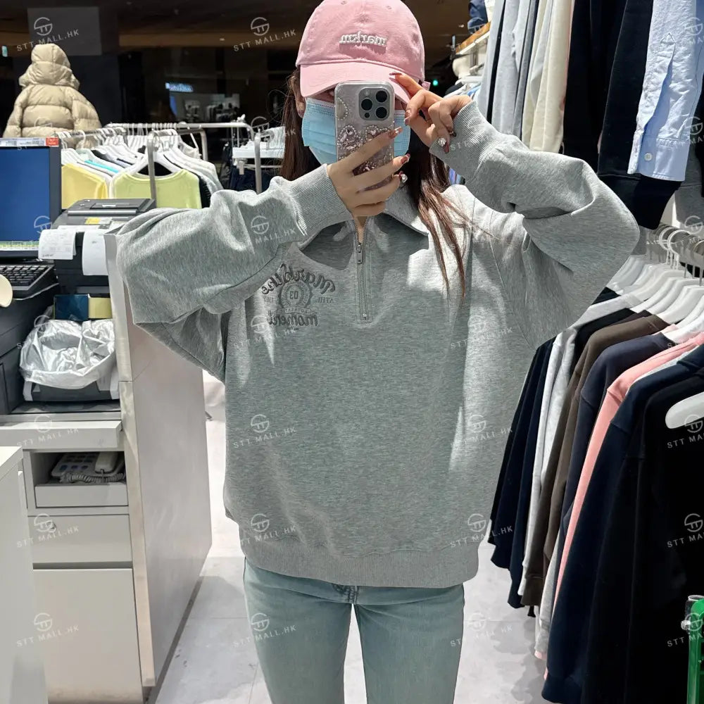 韓國 Markm COLLARED HALF ZIP UP【MA111】 一般商品