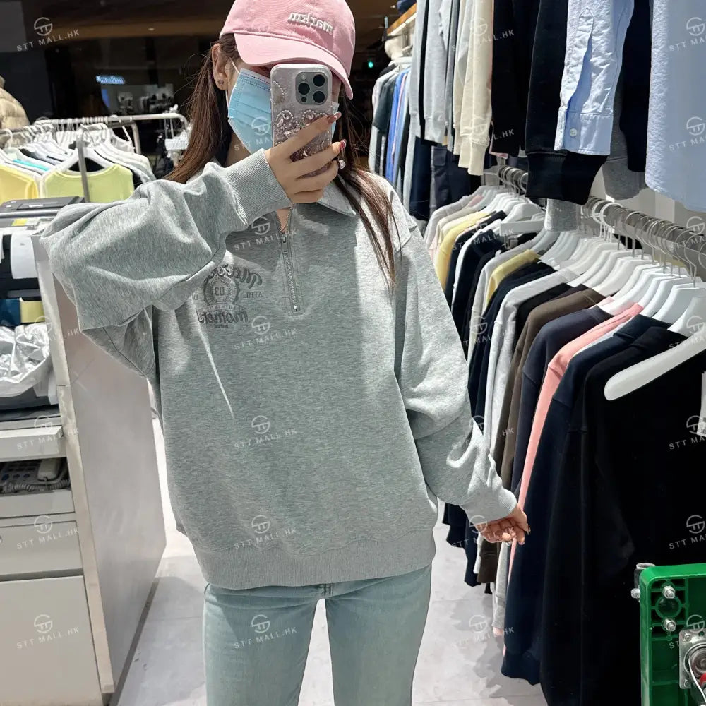 韓國 Markm COLLARED HALF ZIP UP【MA111】 一般商品