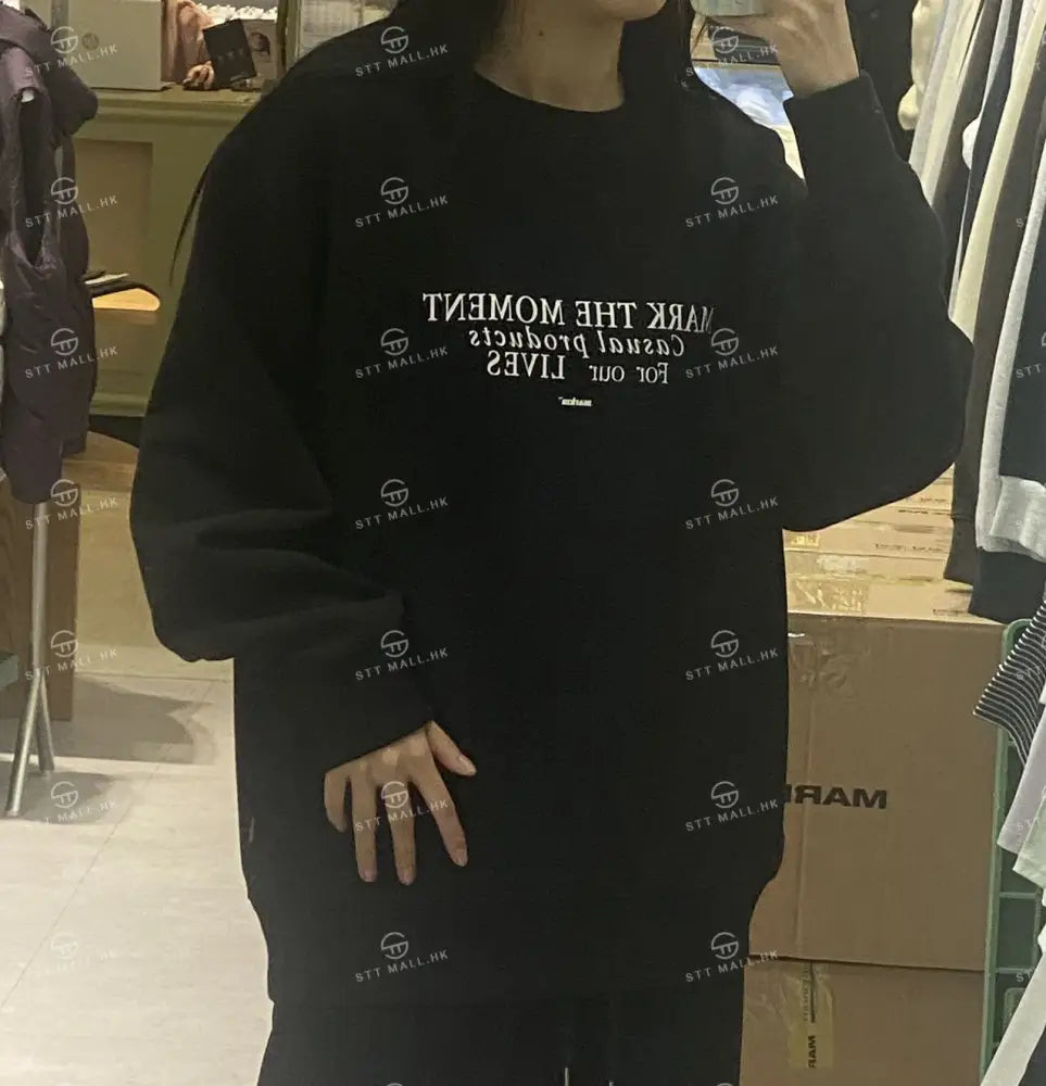 韓國 Markm SLOGAN PRINTING SWEATSHIRT【MA045】 - STT Mall HK 靚太網購