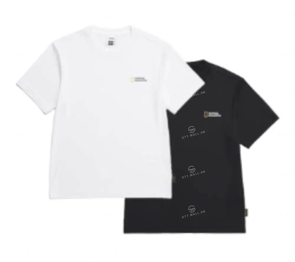 韓國 National Geographic Uni-Mace Functional 2 PACK T-shirt【NG480】 Carbon Black(198)+White(010) / 85(XS) 一般商品