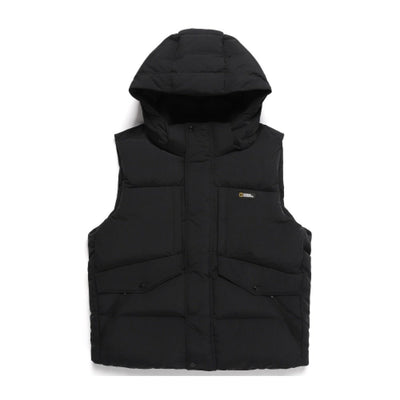 【現貨】韓國 National Geographic 男女同款 HELENA 連帽羽絨背心【NG028】