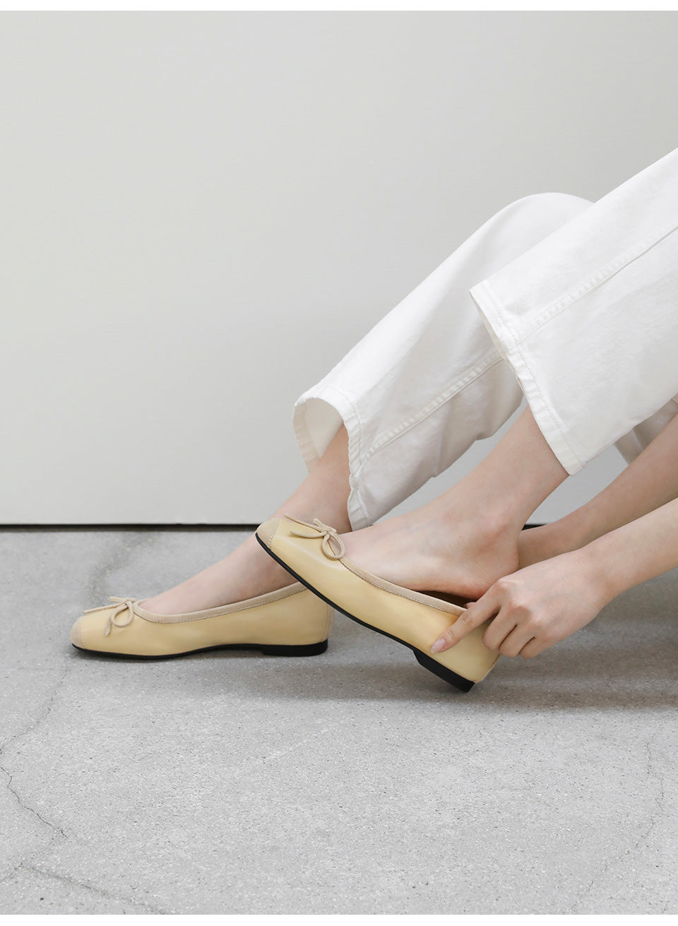 韓國 Sappun Kate Ribbon Flats (1cm)【AU030】