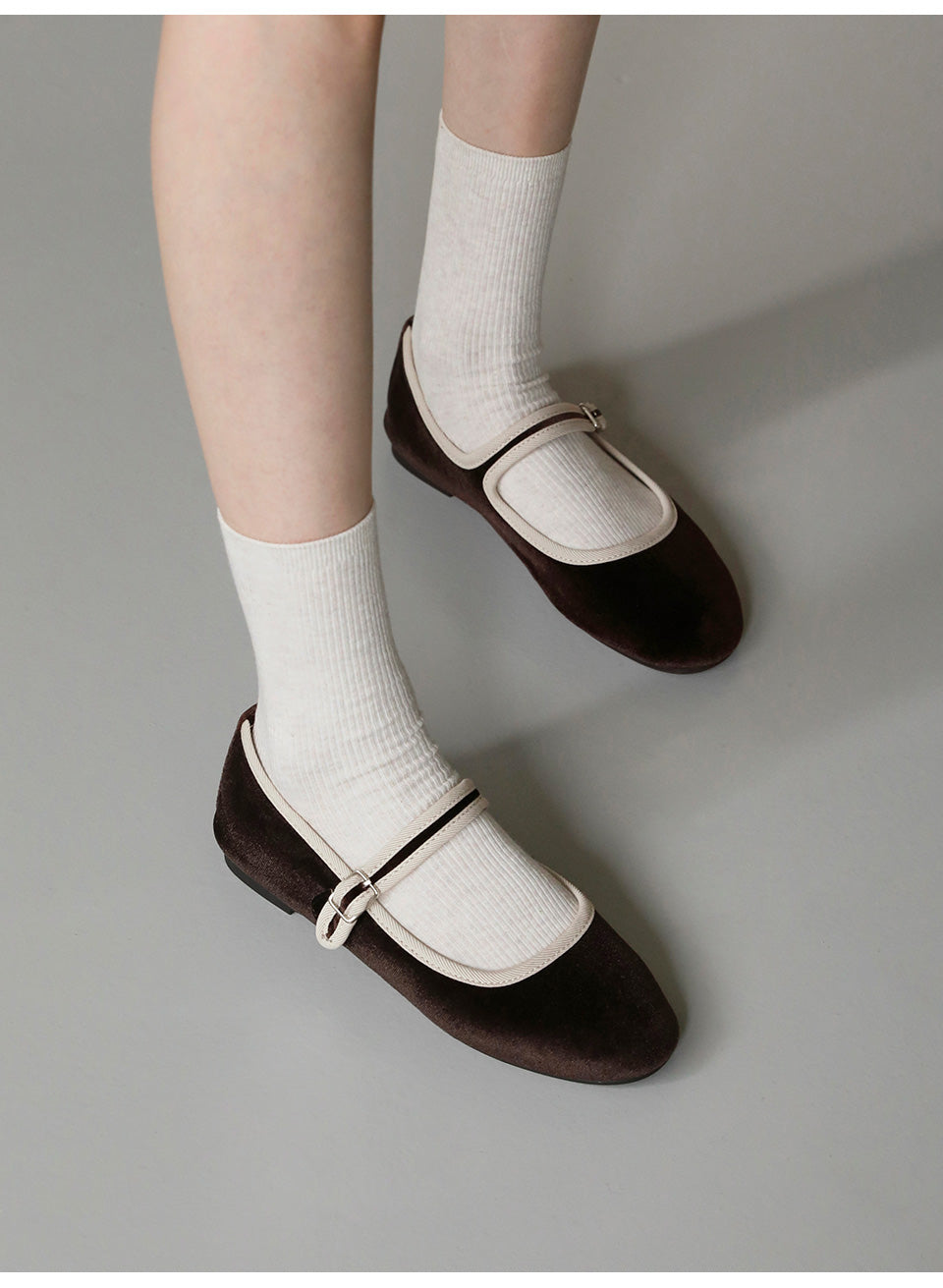 韓國 Sappun Amilla Mary Jane Flats (1cm)【AU020】