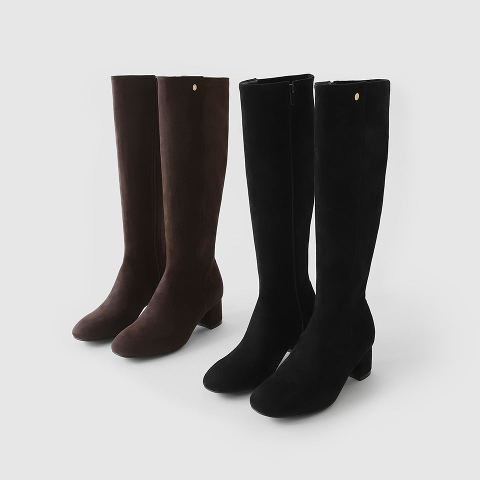 韓國 Sappun Elina Span Long Boots (5cm)【AU054】