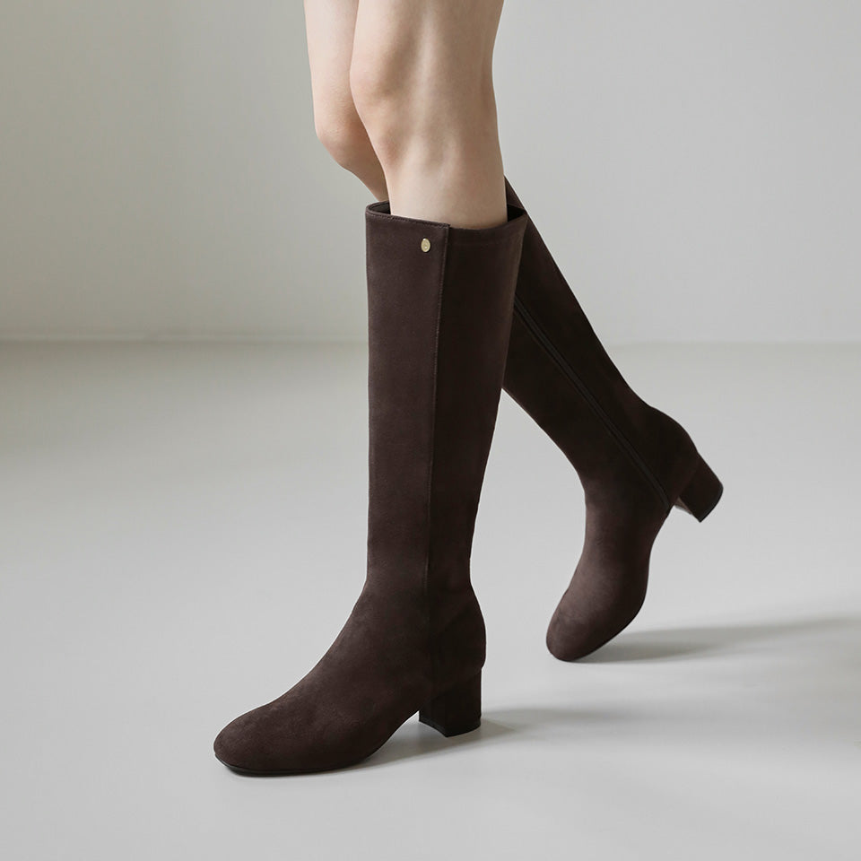 韓國 Sappun Elina Span Long Boots (5cm)【AU054】