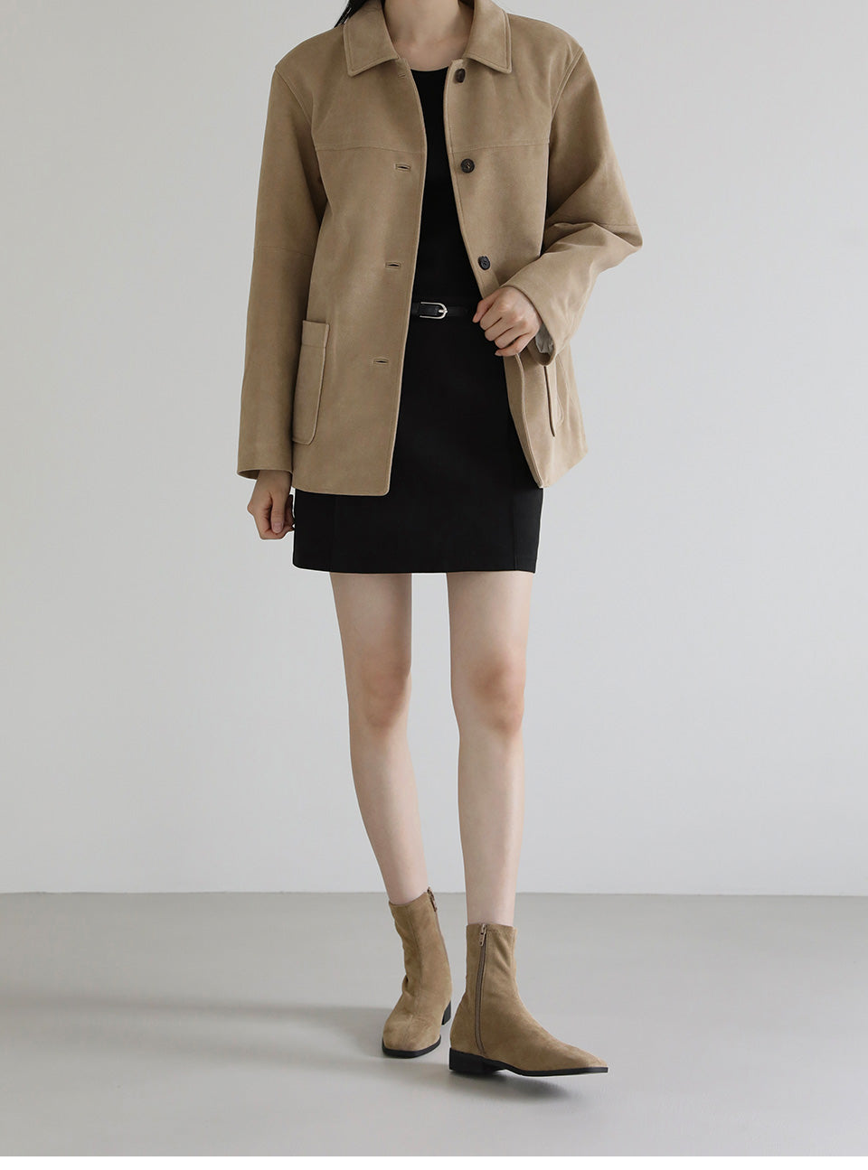 韓國 Sappun Rutini Socks Ankle Boots (2.5cm)【AU007】