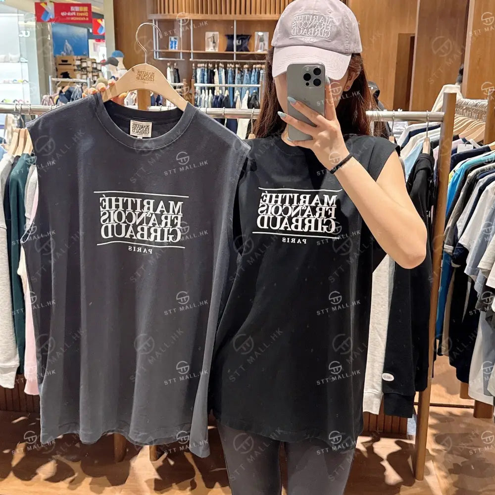 【現貨】韓國 Marithe Francois Girbaud CLASSIC LOGO SLEEVELESS【MF572】 一般商品