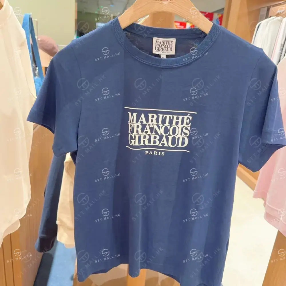 【現貨】韓國 Marithe Francois Girbaud W CLASSIC LOGO TEE【MF166】 Navy / S 一般商品
