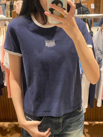 韓國 MFG W CLASSIC LOGO RINGER TEE 【MF164】 - STT Mall HK 靚太網購