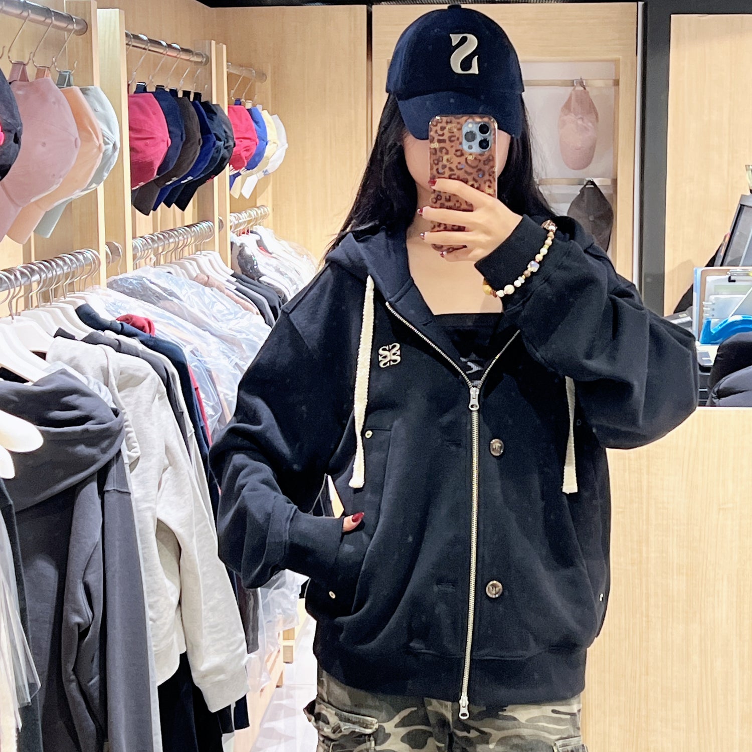 韓國 Satur Theo Cotton All Day Hooded Zip-Up【SR231】