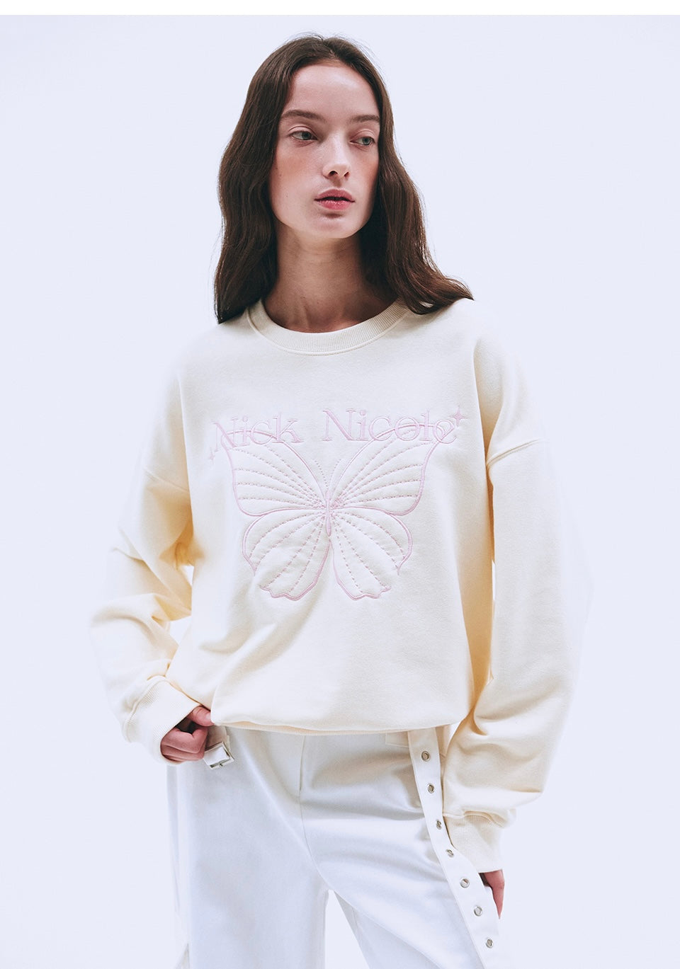 韓國 Nick Nicole Shine Butterfly Sweatshirt【NK007】