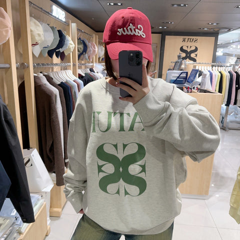 韓國 Satur (W)Big Classic Logo Sweatshirt【SR057】