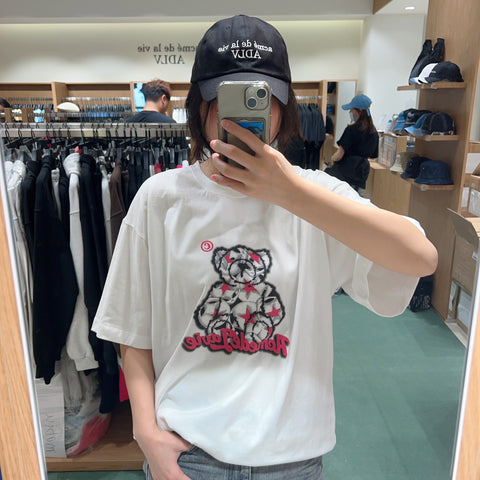 韓國 ADLV STAR BEAR SHORT SLEEVE T-SHIRT【AD013】