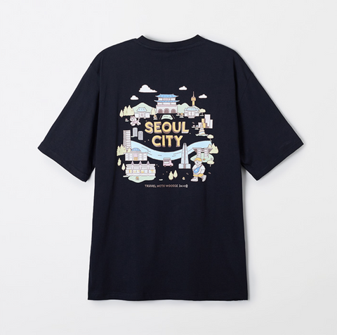 韓國 SPAO Seoul Tour Short Sleeve T-shirt【SP190】