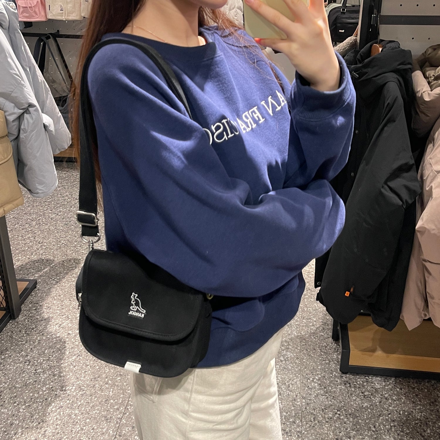 韓國 KANGOL Lucky Canvas Mini Crossbody Bag【KL065】