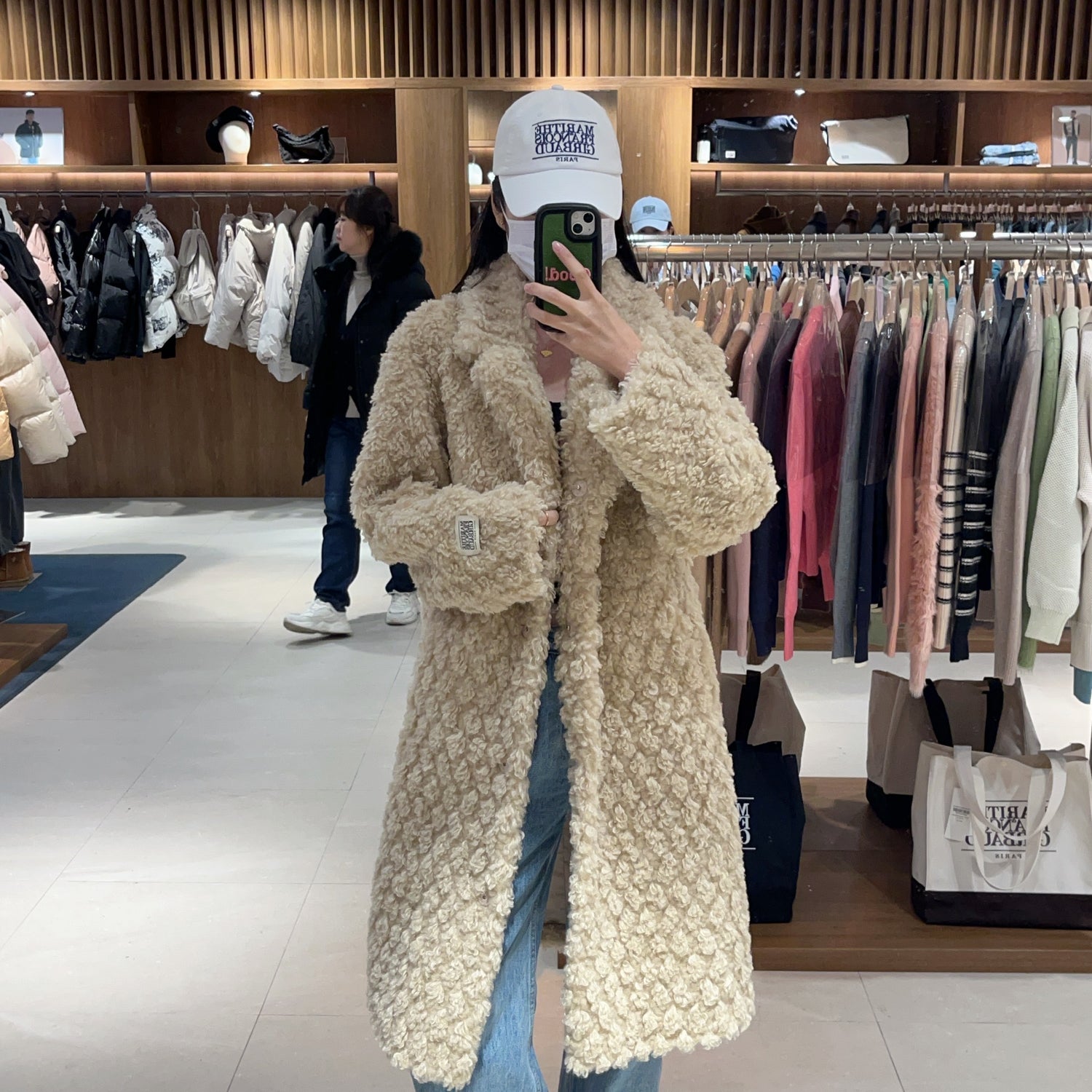 韓國 Marithe Francois Girbaud W NU WEEK FAUX FUR COAT 【MF245】