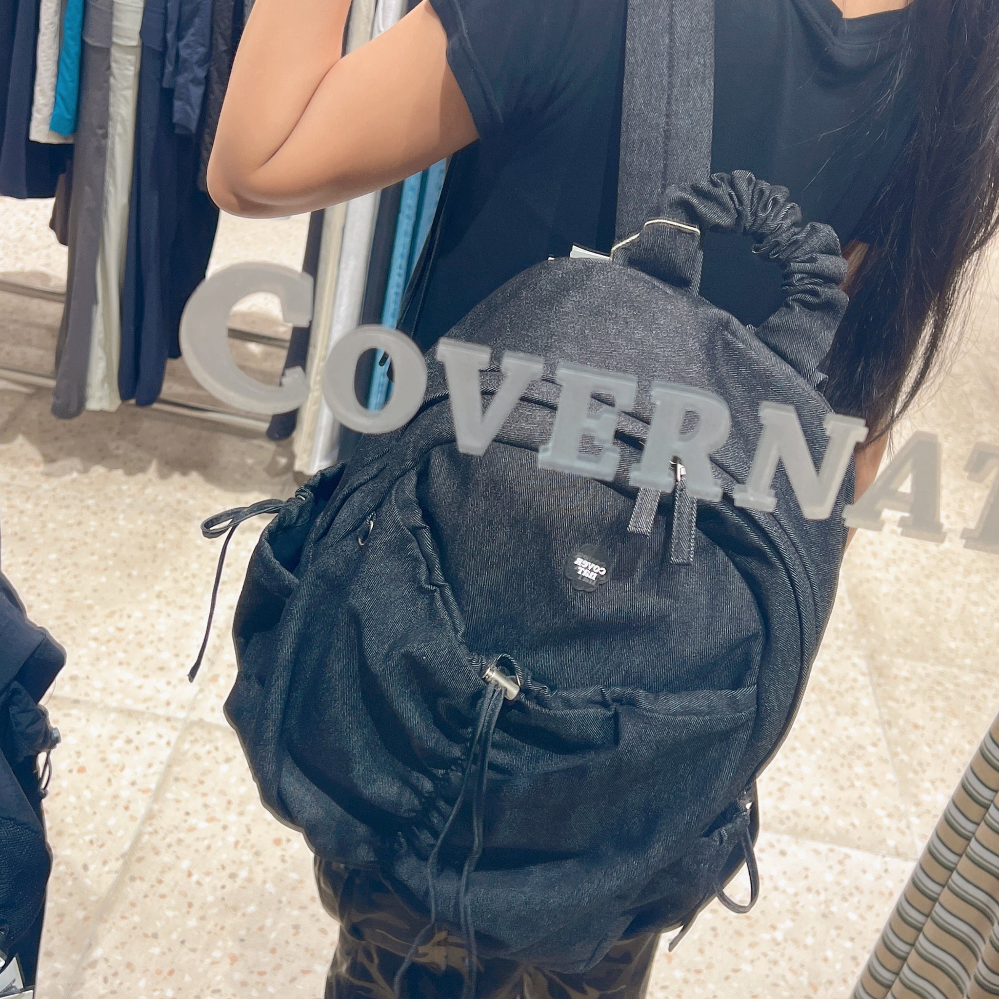 韓國 Covernat Cloverheart New Shirring Backpack【CO020】