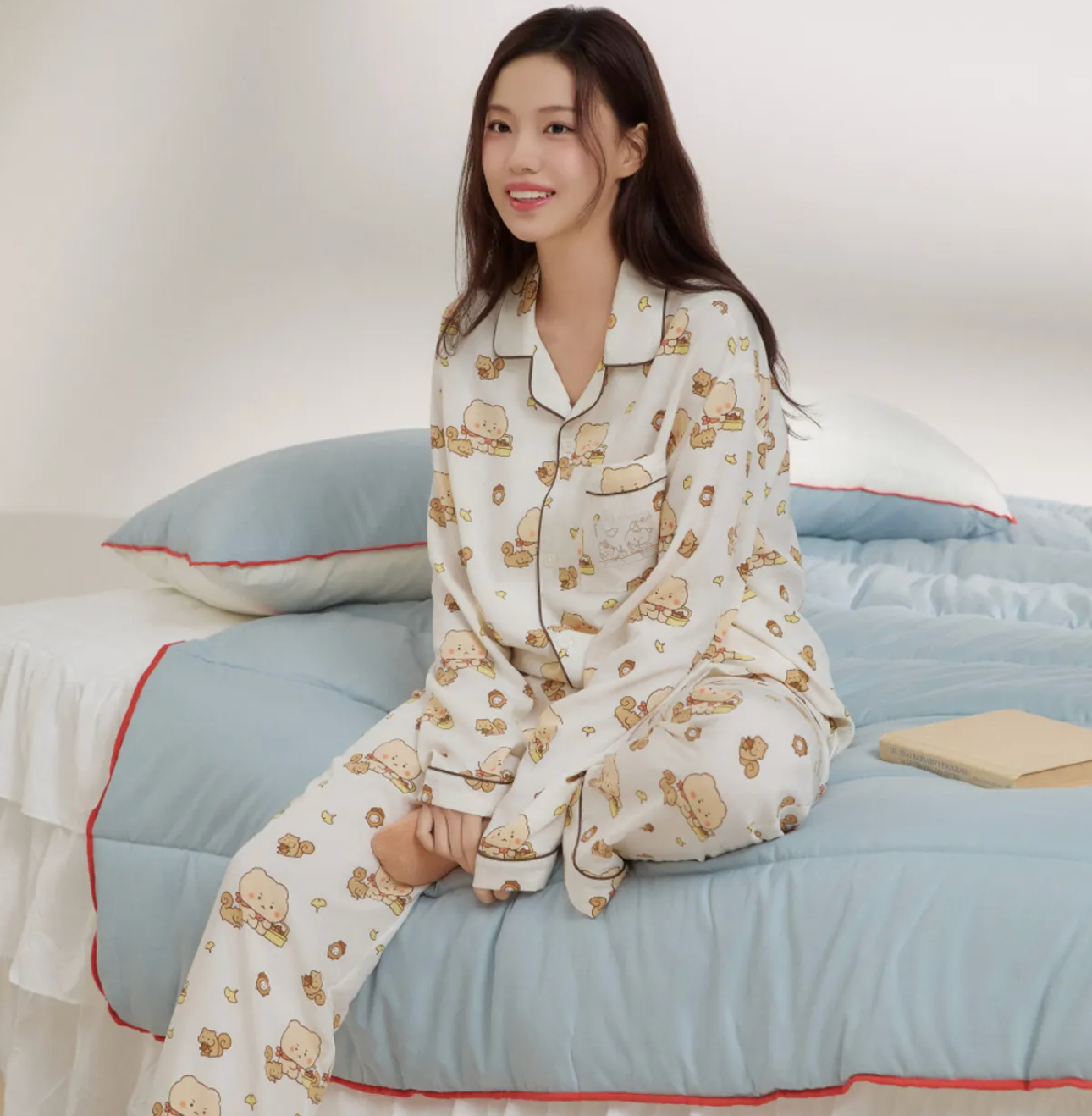 韓國 SPAO Messy long-sleeved Pajamas【SP227】