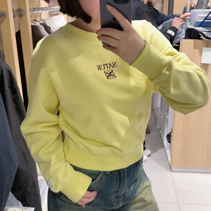 韓國 Satur (W) Small Classic Logo Sweatshirt【SR066】