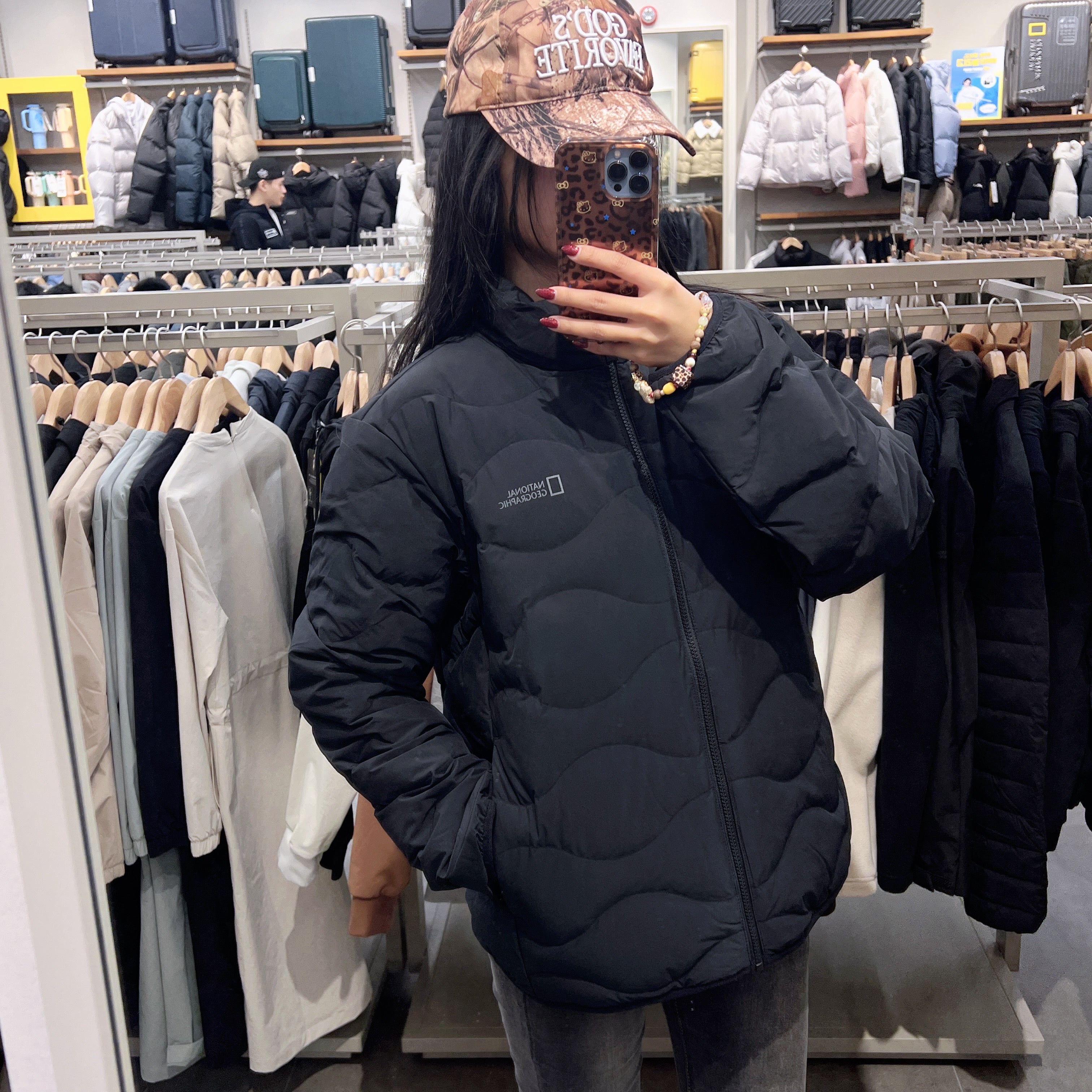 韓國 National Geographic Fowley Stand-Neck Tube Duck Down Jumper (鴨絨)【NG209】