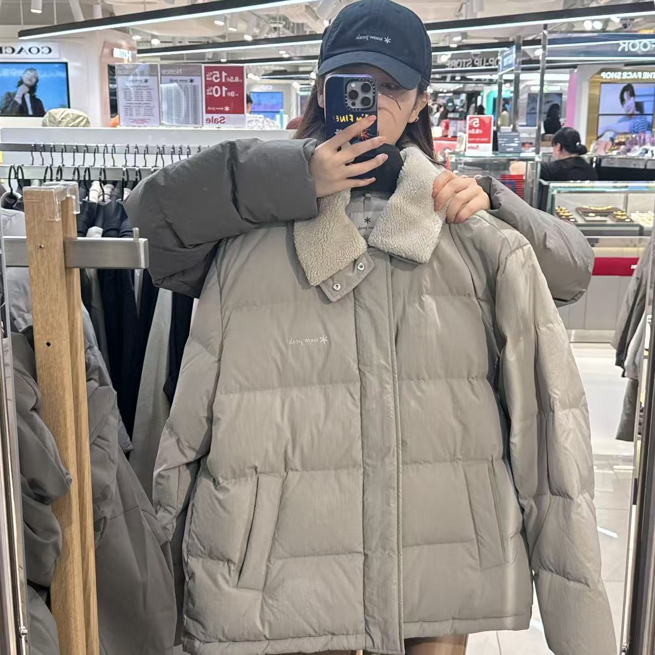 韓國 Snowpeak 男女同款 Collar Buckle Neck Heavy Down Jacket (鴨絨)【SN060】