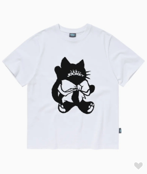 韓國 Video Jockey Big Ribbon Kitty T-Shirt【VJ034】