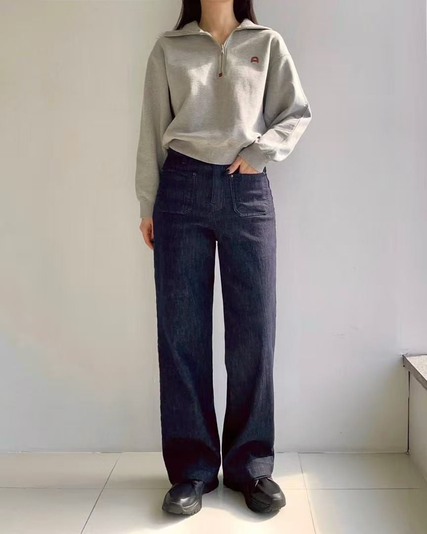 韓國 HowLuk 牛仔褲 刷薄毛  (冬季款)【H2556】