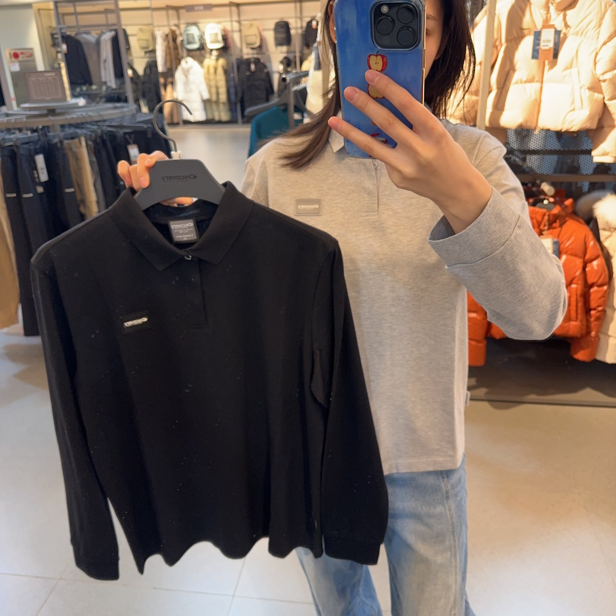 韓國 Discovery Men's New Wappen Long Sleeve Carat【DY212】