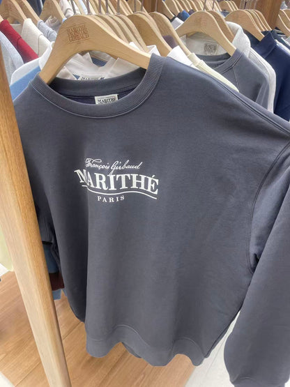 韓國 Marithe Francois Girbaud Logo Oversized Sweatshirt【MF694】