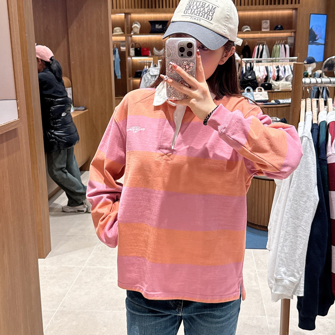 韓國 Marithe Francois Girbaud STRIPE RUGBY T-SHIRT【MF440】