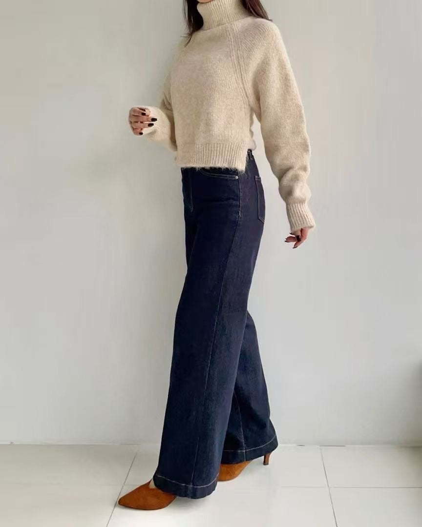 韓國 HowLuk 牛仔褲 刷薄毛  (冬季款)【H2520_1】