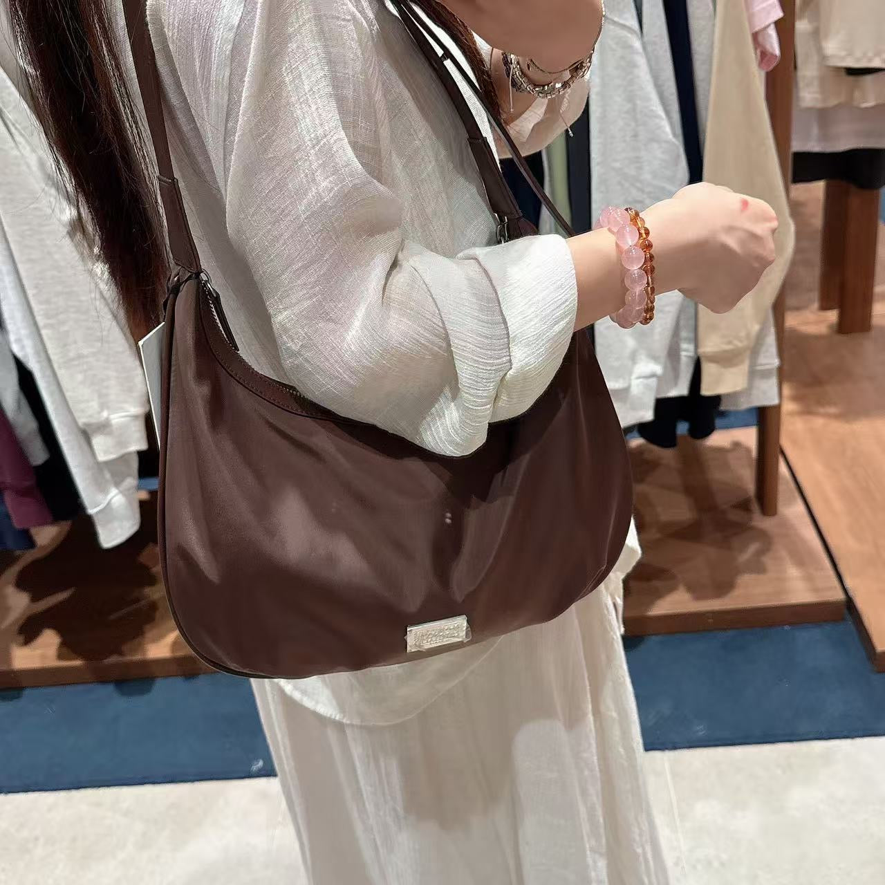 韓國 Marithe Francois Girbaud Classic Logo Round Shoulder Bag【MF717】