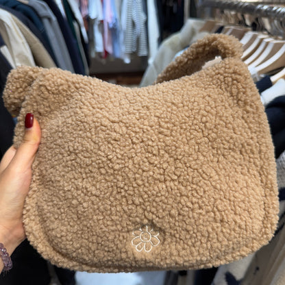 韓國 Wacky Willy Flory Fleece Hobo Bag【WW065】 - STT Mall HK 靚太網購